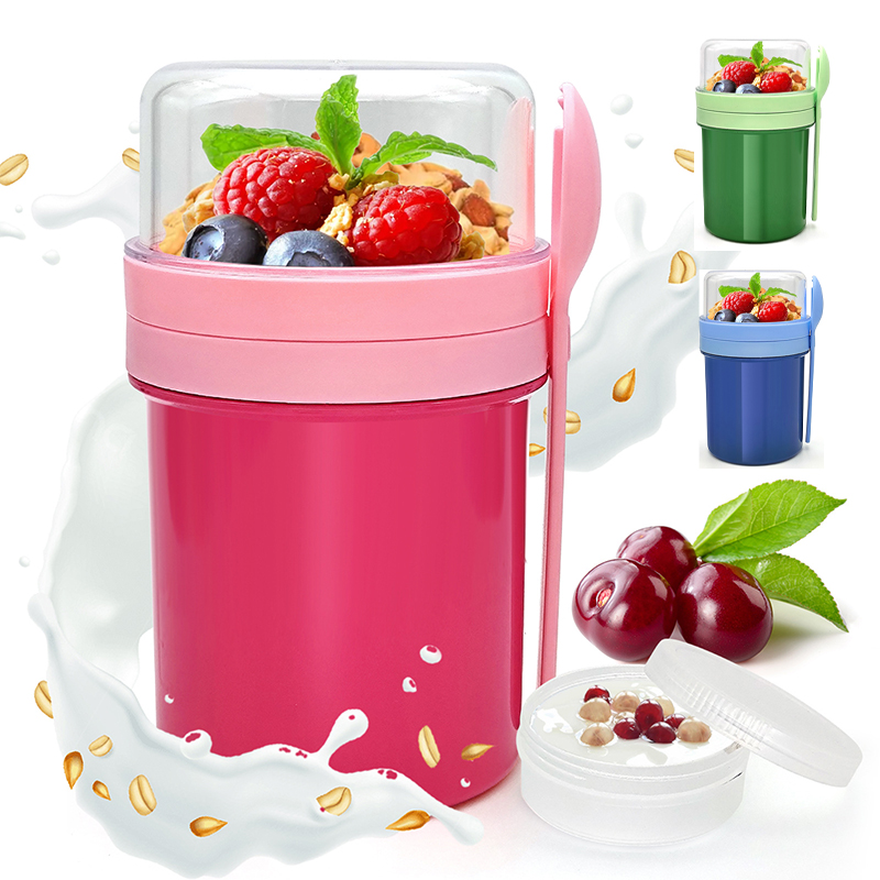 Food Storage Warehouse - Portable Double Layer Overnight Oats Cup