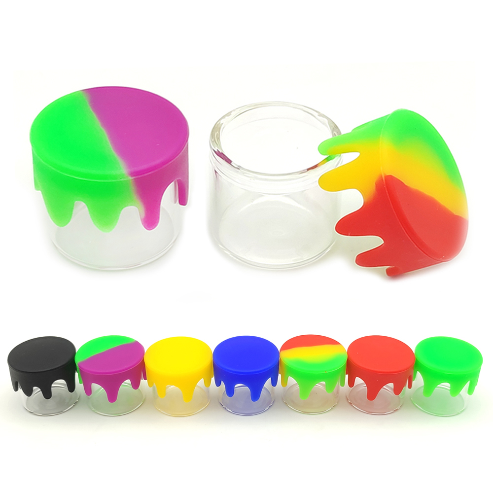 Glass Meal Prep Container - 5/20/50/100 Glass Jars 5ml Silicone Lid