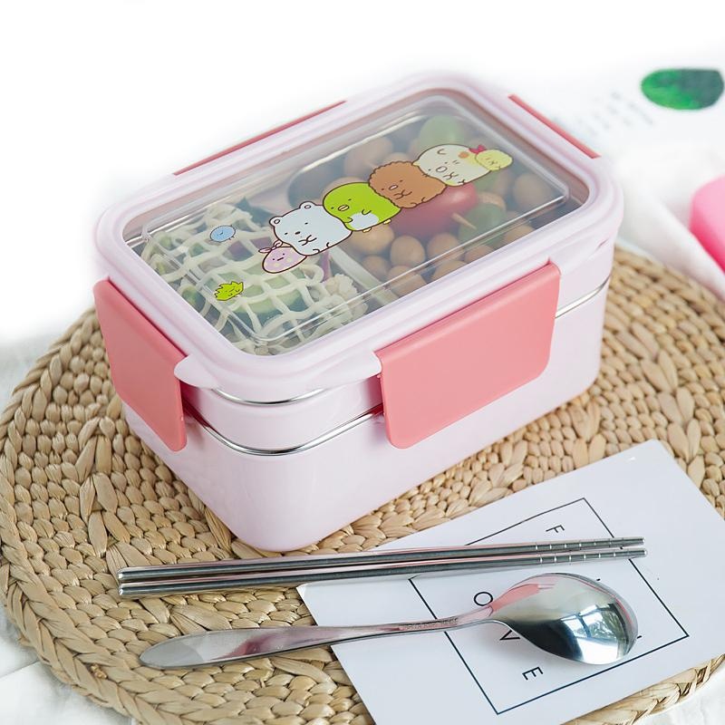 Glass Meal Prep Container - With Random Pattern Cartoon Lunch Box
