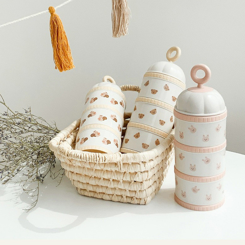 Portion Control Container - Cute Bear Milk Powder Box Baby