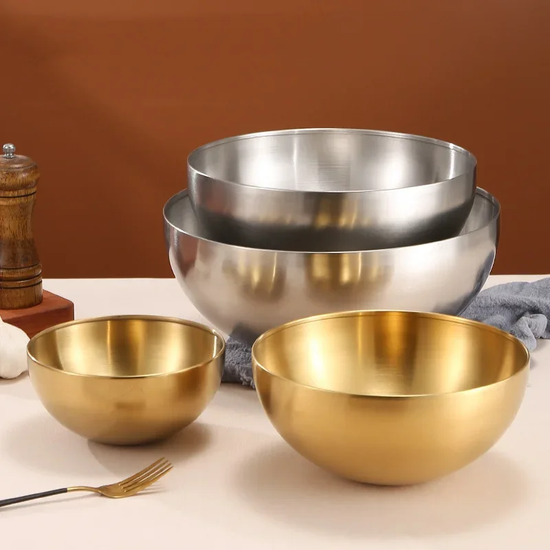 Food Storage Warehouse - Thick Stainless Steel Fruit Salad Bowls