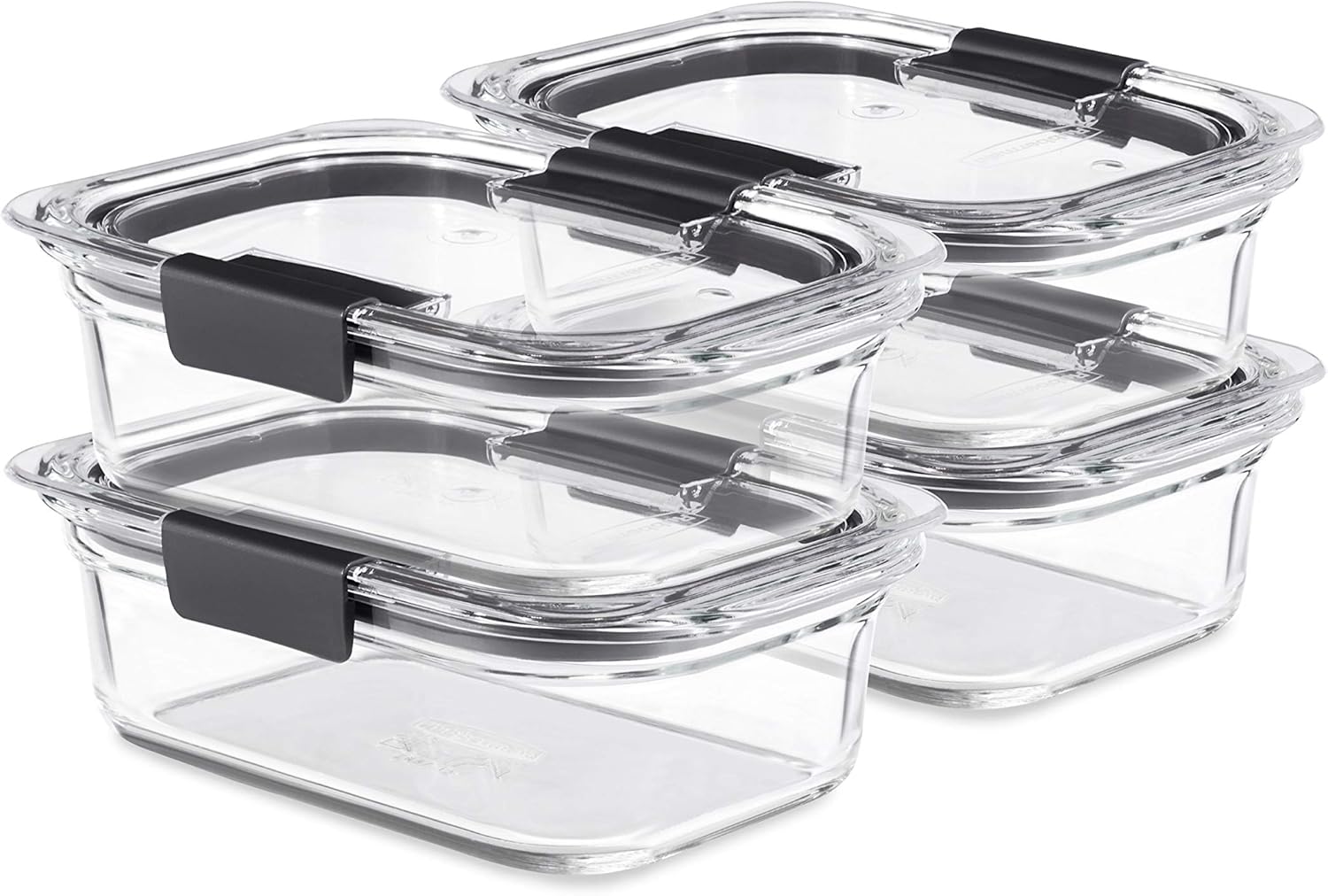 Food Storage Glass Set - Brilliance Glass Food Storage Containers, 3.2