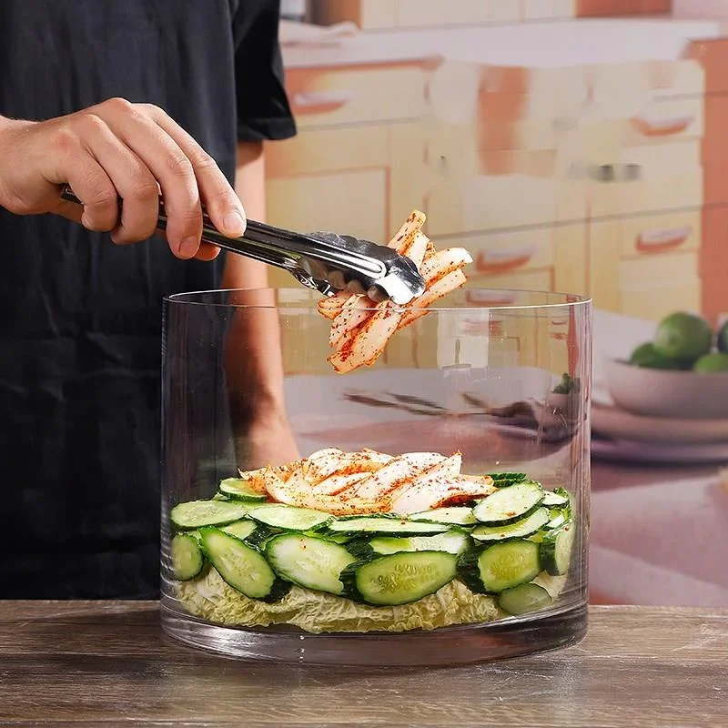Food Storage For Long Term - Thick Glass Pickle Jar with Lid