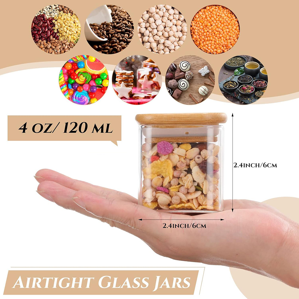 4oz 6Packs Glass Jars Set with - Food Storage Glass Set review and price