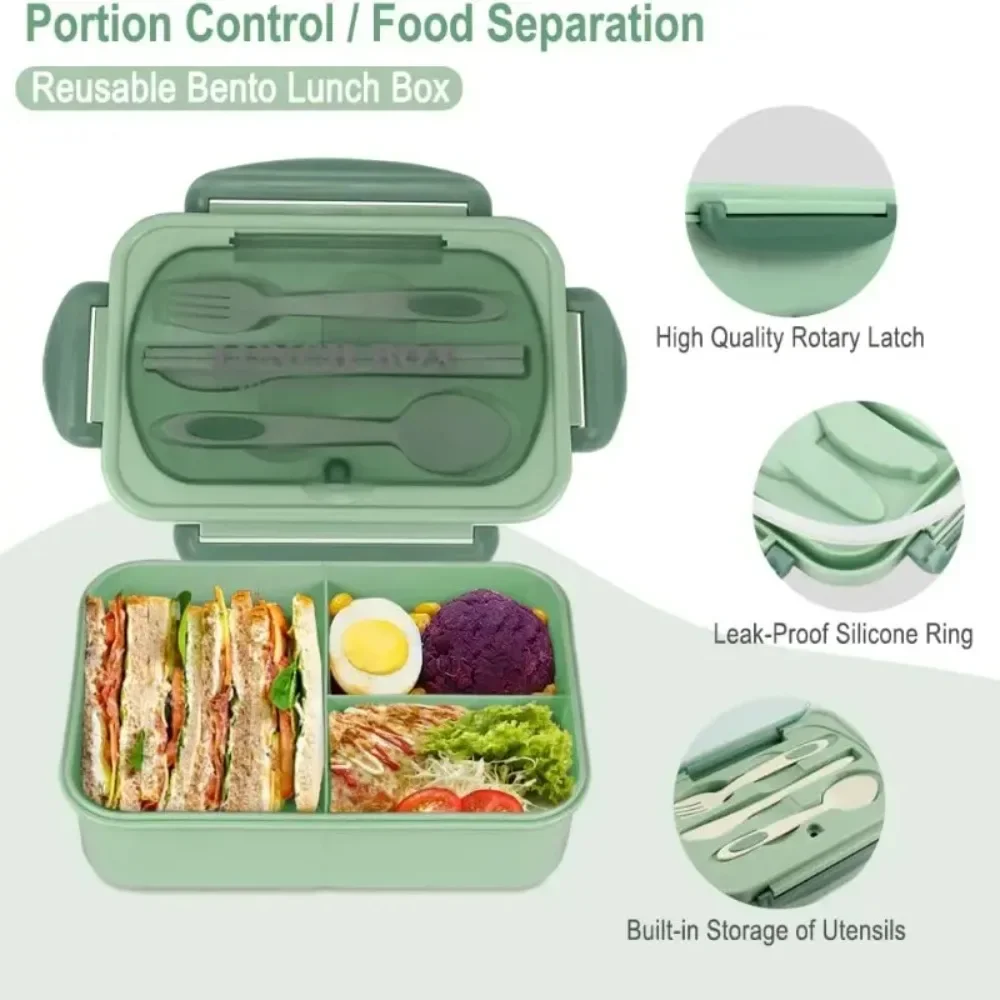 1200ML Bento Lunch Box For Adu - Glass Meal Prep Container review and price