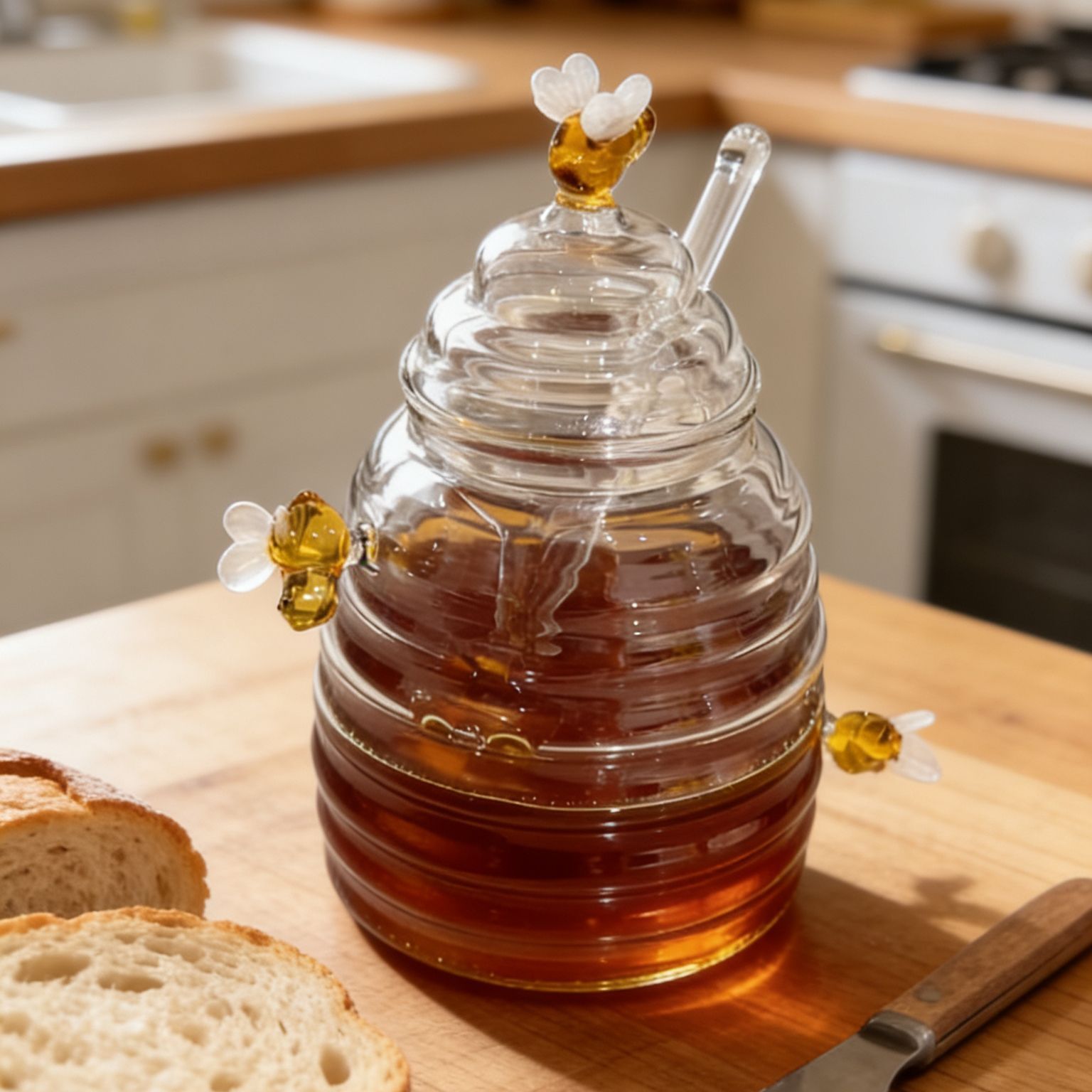 Glass Honey Jar with Dipper &  - Glass Meal Prep Container review and price