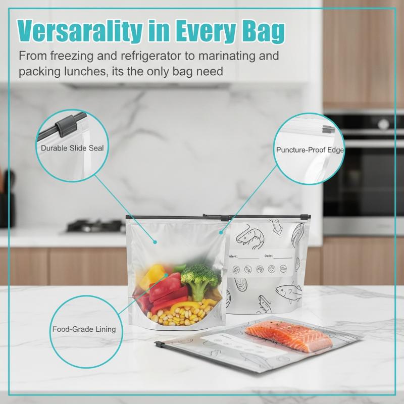 30Pcs Zipper Lock Aluminum Foi - Food Storage Non Toxic review and price