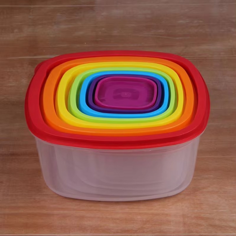 Rainbow 7pcs Food Container Pl - Food Storage Plastic Container review and price