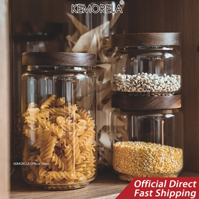 Wood Lid Glass Airtight Canist - Glass Meal Prep Container review and price