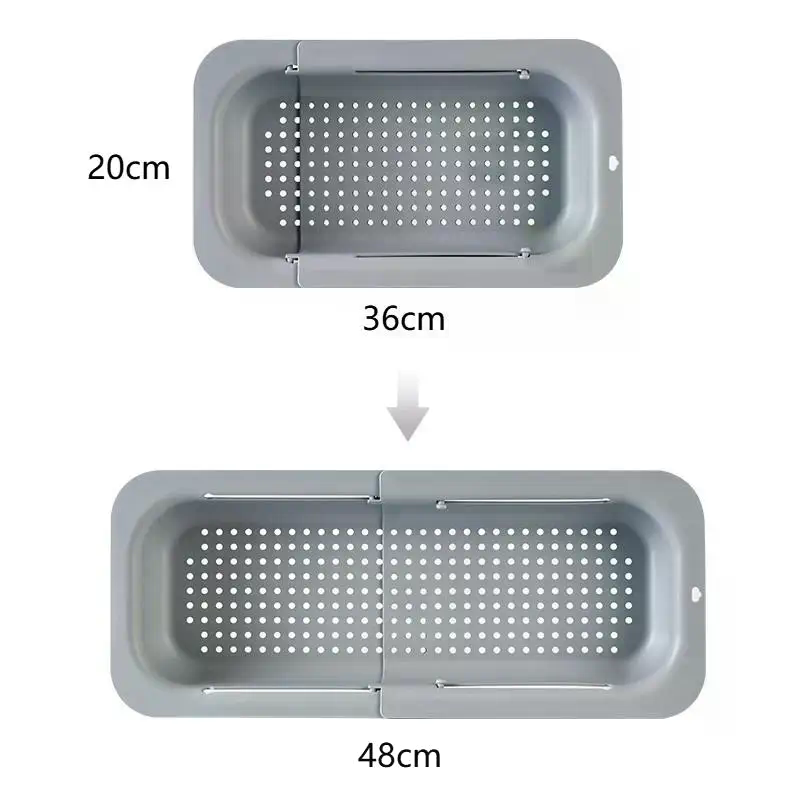 Telescopic Drain Basket, Light - Food Storage Non Toxic review and price