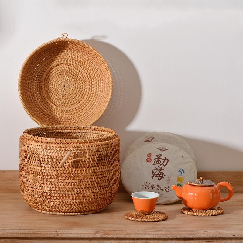 Handwoven Rattan Tea Storage B - Food Storage With Colander review and price