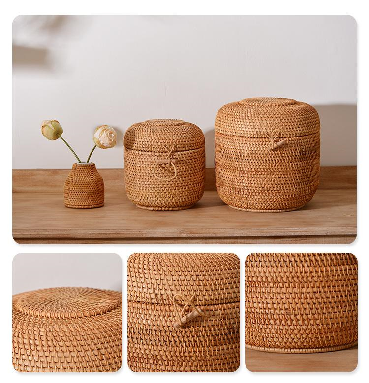 Handwoven Rattan Tea Storage B - Food Storage With Colander review and price