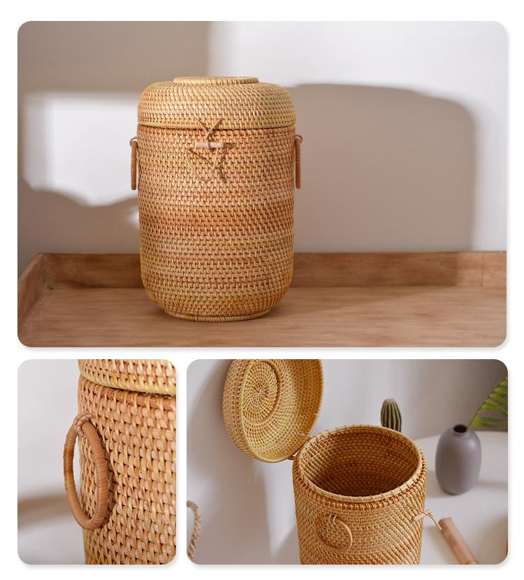 Handwoven Rattan Tea Storage B - Food Storage With Colander review and price