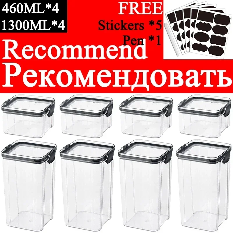 460-1800ml Sets Stackable Kitc - Food Storage Kitchen Container Set review and price