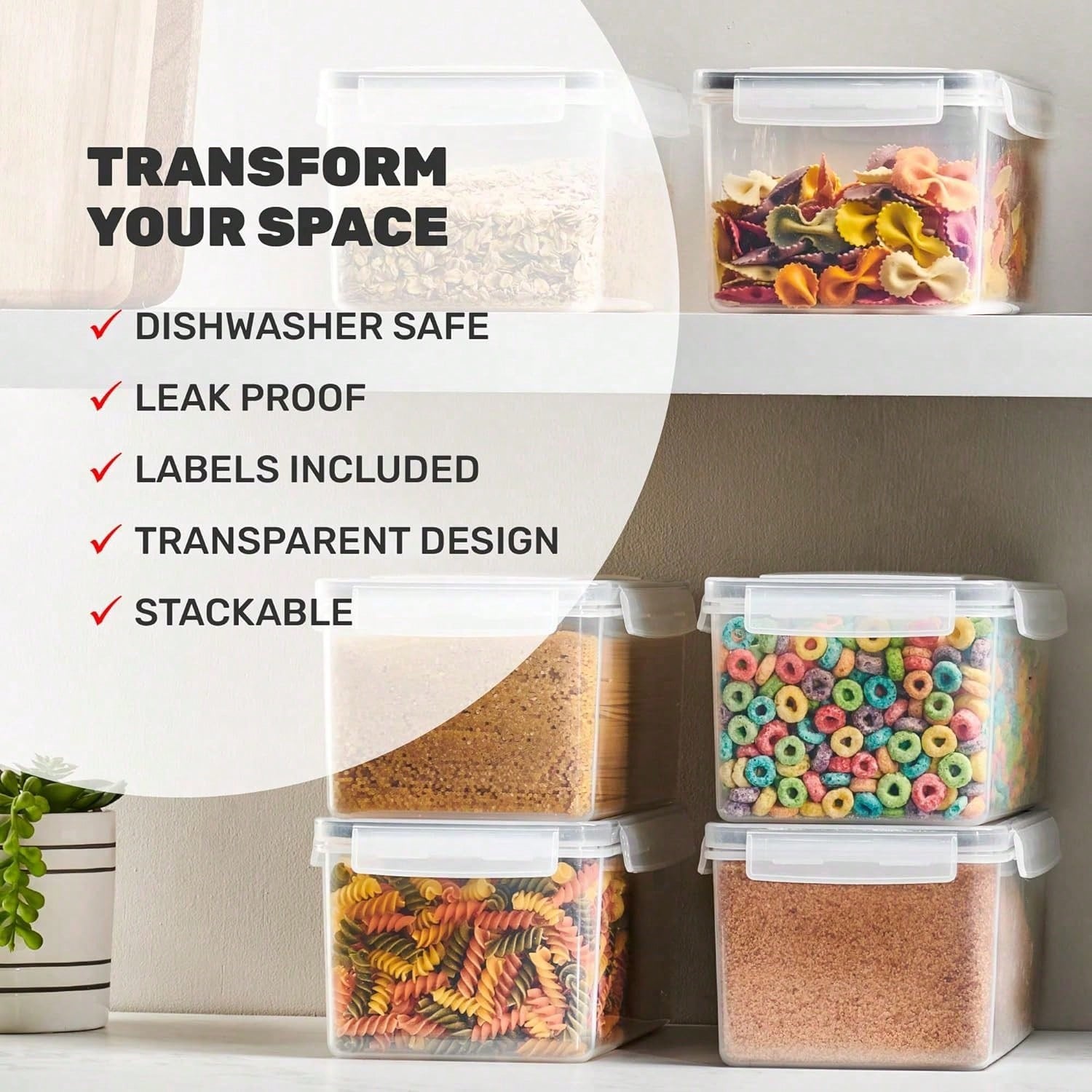 Large Airtight Food Storage Co - Food Storage Kitchen Container Set review and price