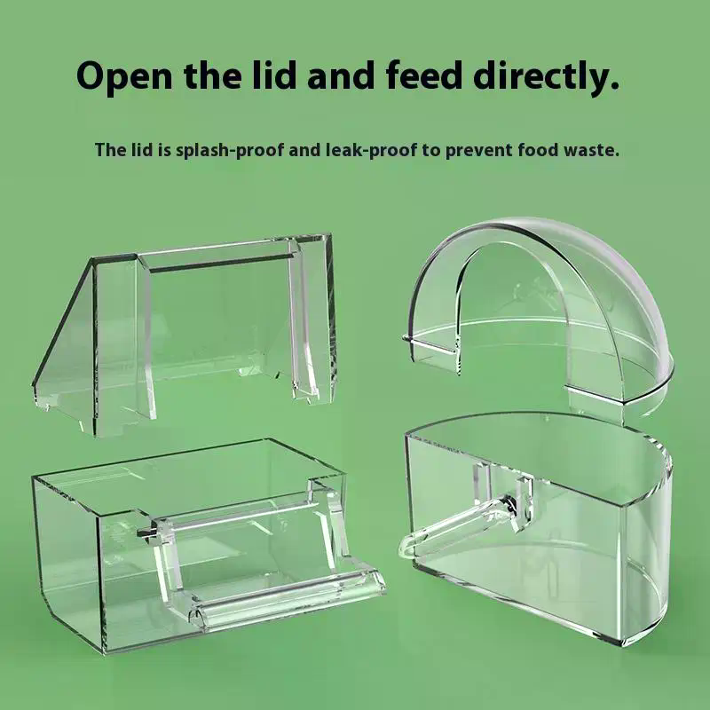 Transparent Parrot Feeder Bird - Portion Control Container review and price