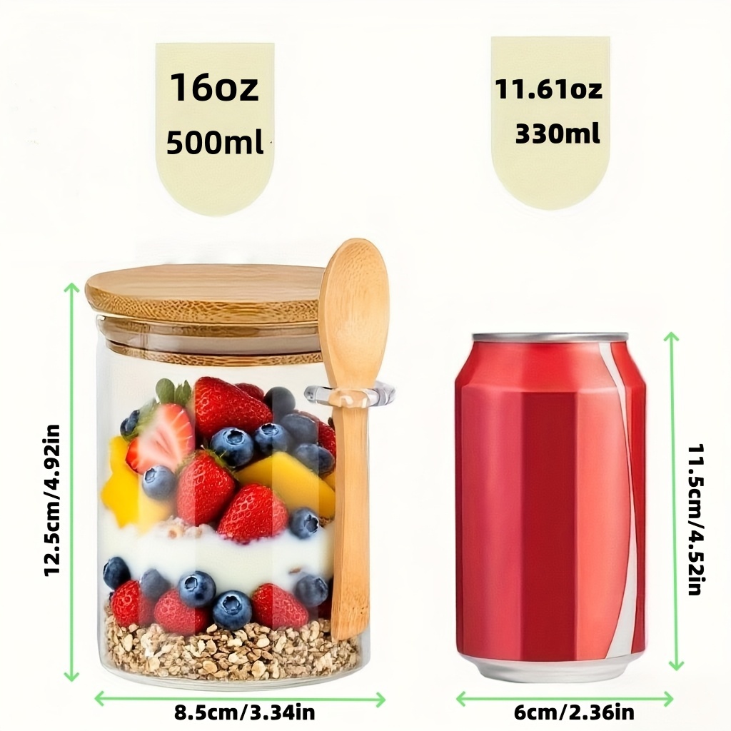 1/2/4/8Pcs Oatmeal Glass Cup S - Food Storage Glass Set review and price