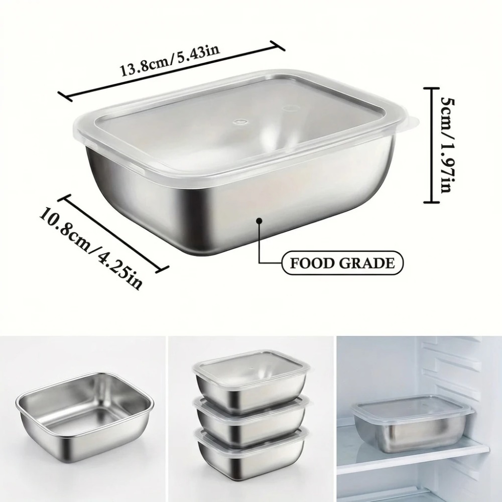6PCS Stainless Steel Food Stor - Food Storage Kitchen Container Set review and price