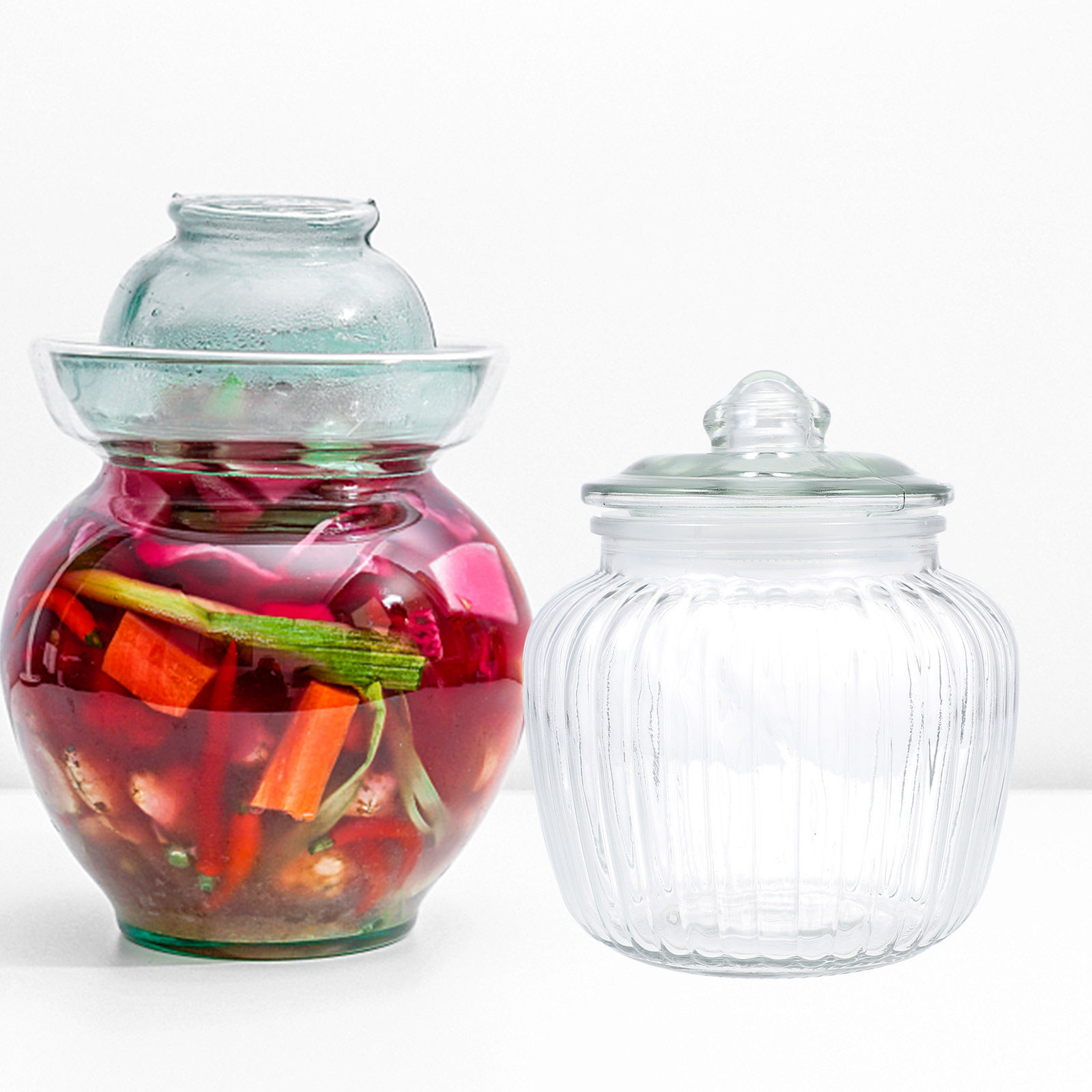 Sturdy Glass Pickle Storage Ja - Food Storage Glass Set review and price
