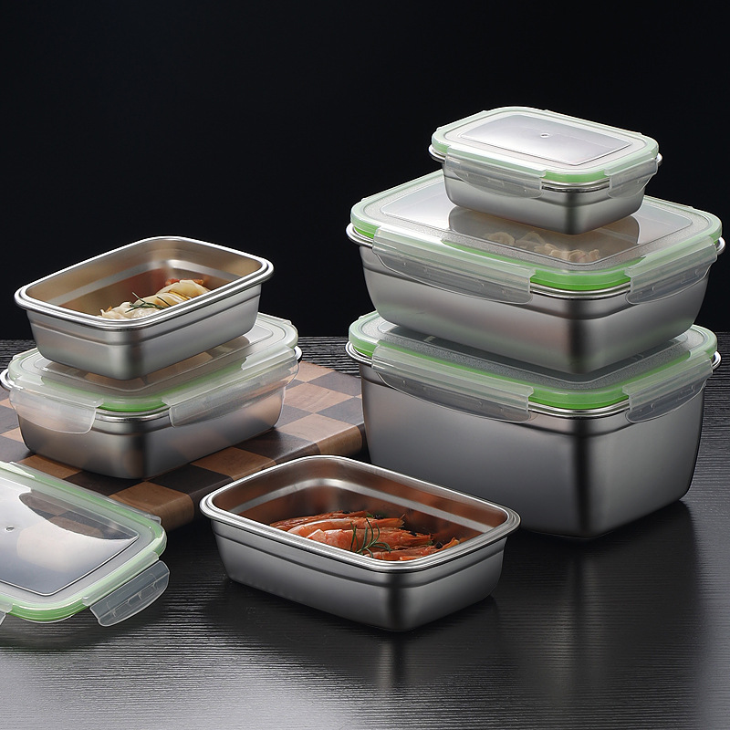 304 Stainless Steel Lunch Box  - Food Storage Kitchen Container Set review and price