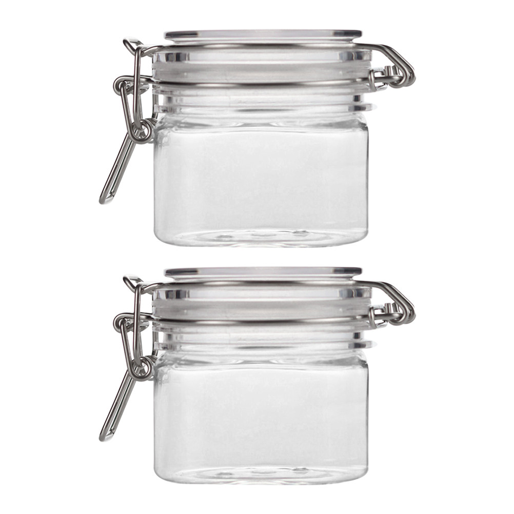 2Pcs Sealed Storage Jars Trans - Food Storage Plastic Container review and price