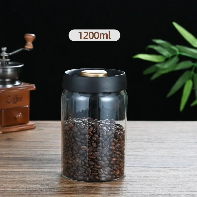Coffee beans vacuum sealed jar - Food Storage Glass Set review and price