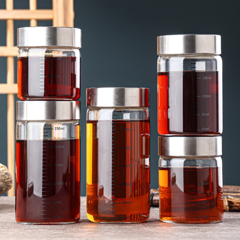 2Pcs 100-500ml Glass Storage C - Food Storage Glass Set review and price