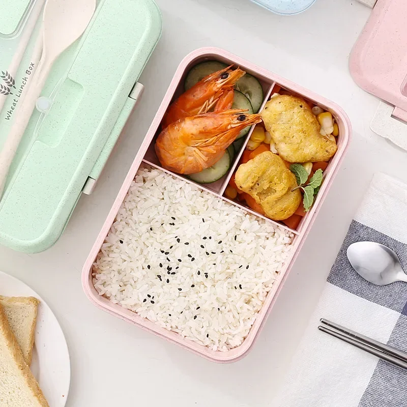 Microwave Lunch Box Wheat Stra - Glass Meal Prep Container review and price