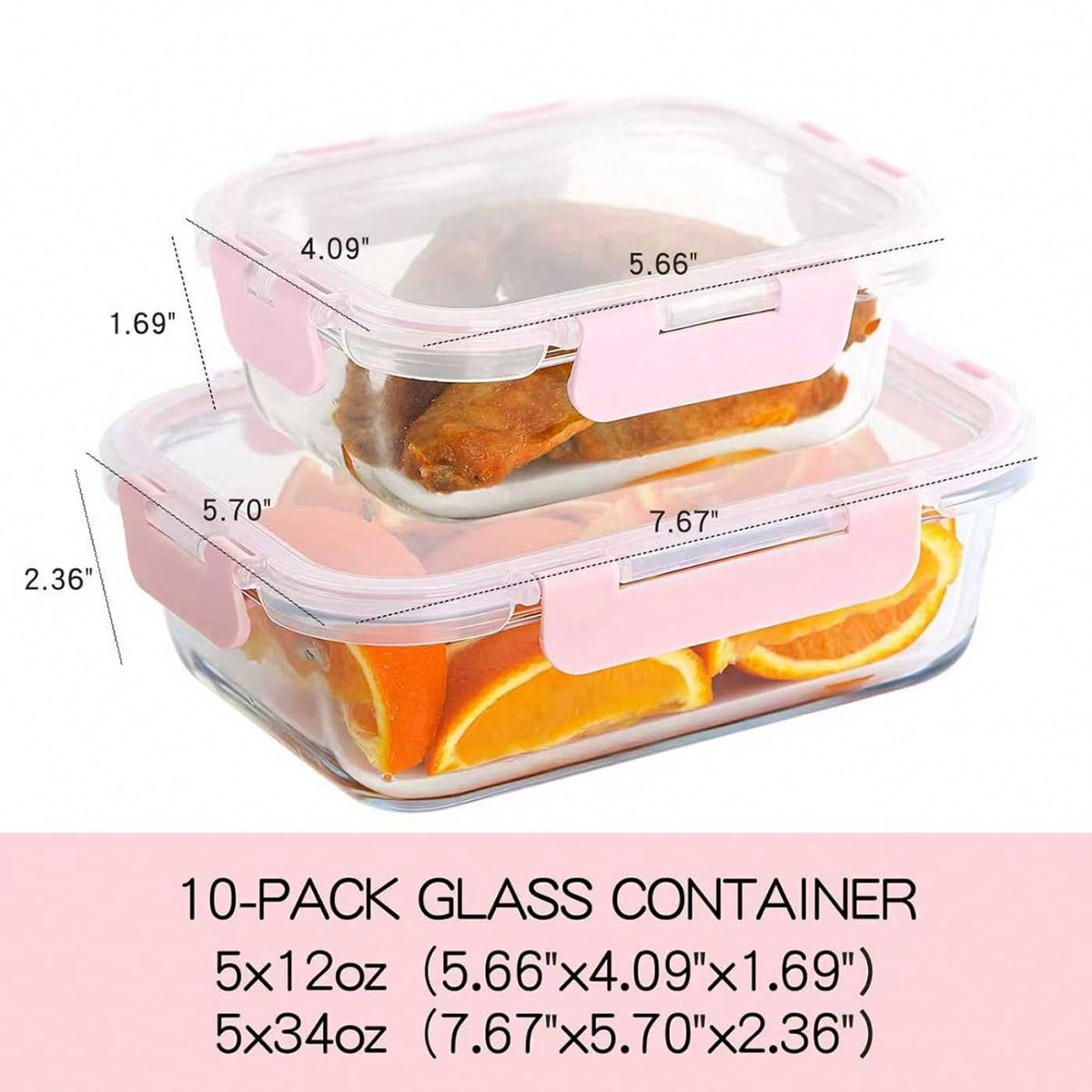 10 Pack Glass Meal Prep Contai - Glass Meal Prep Container review and price