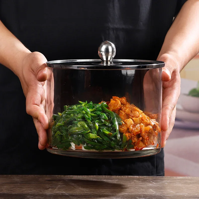 Thick Glass Pickle Jar with Li - Food Storage For Long Term review and price