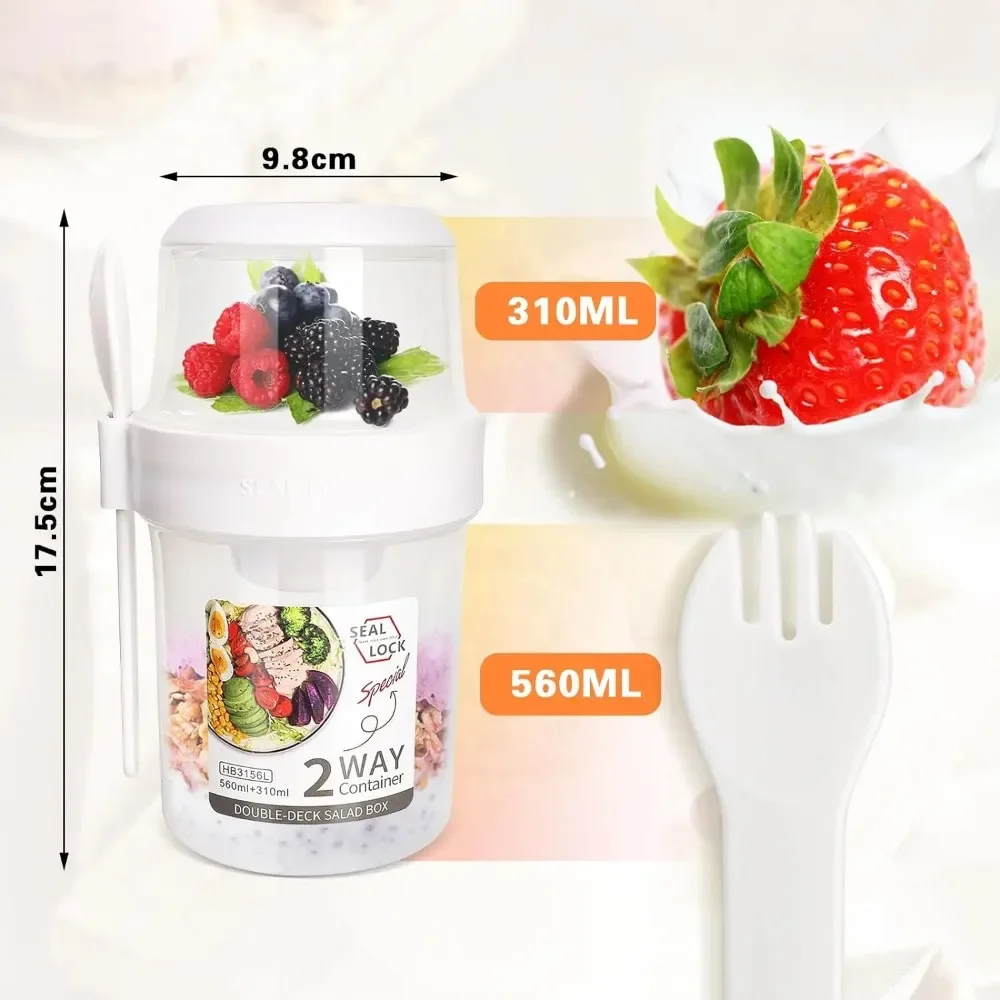 Salad Cup Breakfast Cups Porta - Food Storage Kitchen Container Set review and price