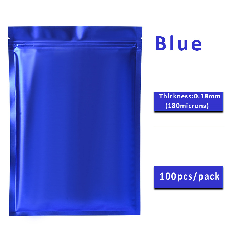 100pcs Matte Blue Foil Zipper  - Food Storage Bag review and price