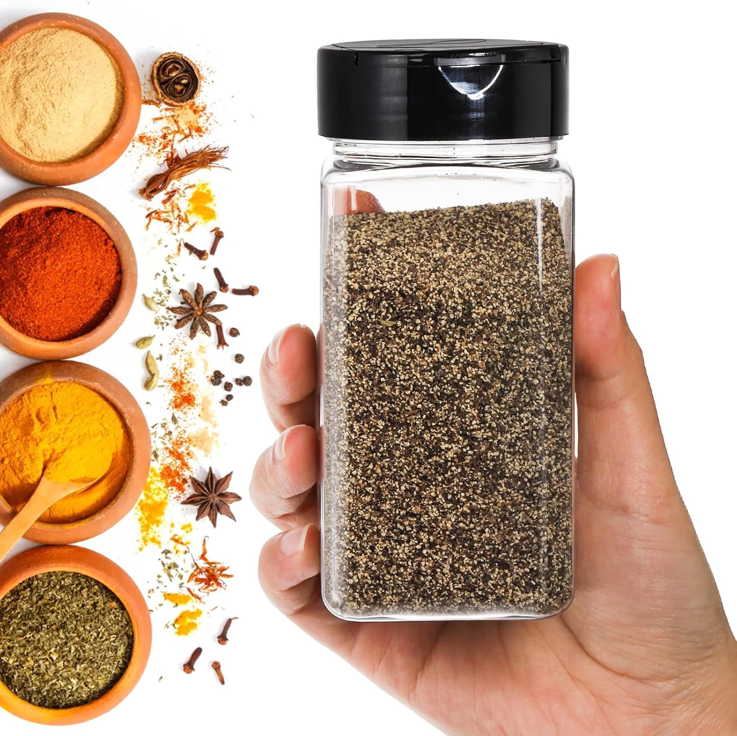 Square Large Plastic Spice Jar - Food Storage Warehouse review and price