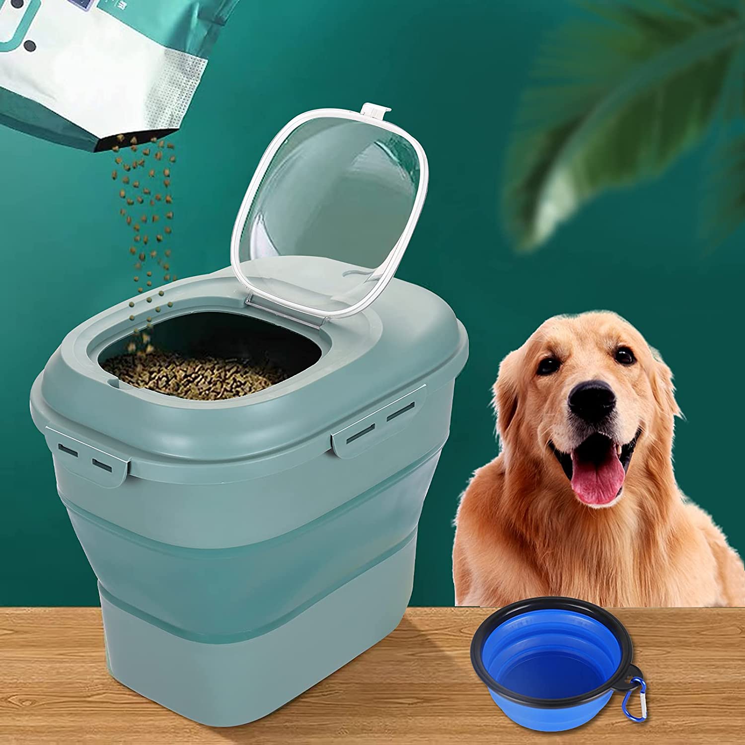 Foldable Pet Food Storage Cont - Dog Food Storage Xl review and price