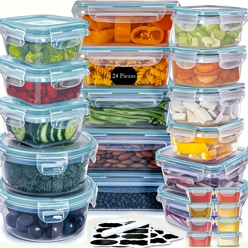 48PCS BPA-Free Food Storage Se - Food Storage Kitchen Container Set review and price