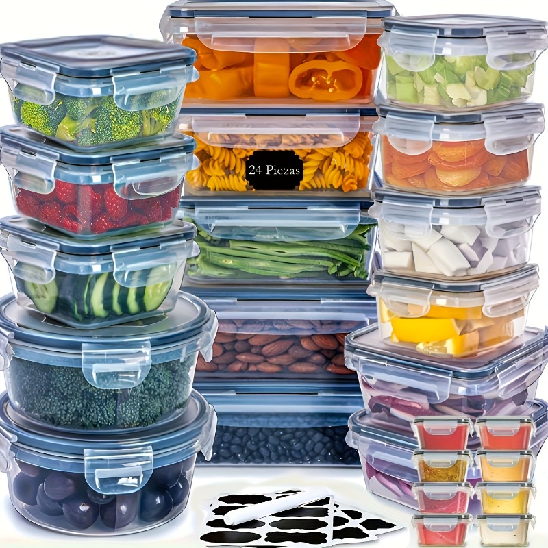 48PCS BPA-Free Food Storage Se - Food Storage Kitchen Container Set review and price