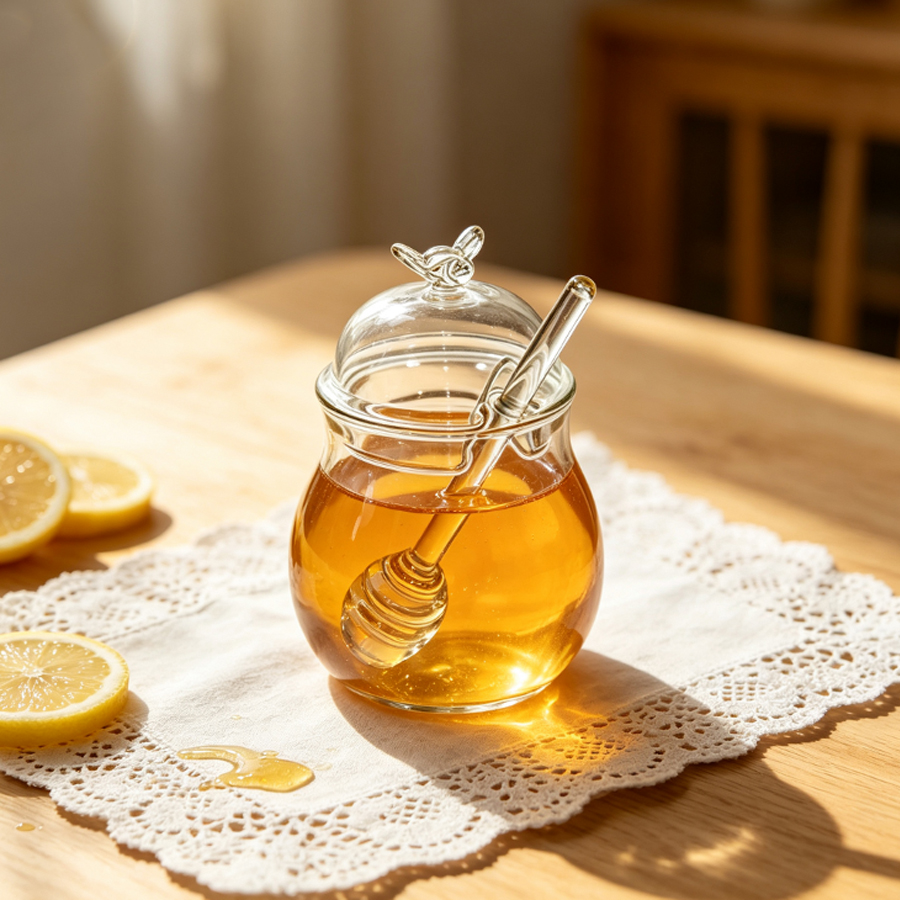 High Borosilicate Glass Honey  - Food Storage Glass Set review and price