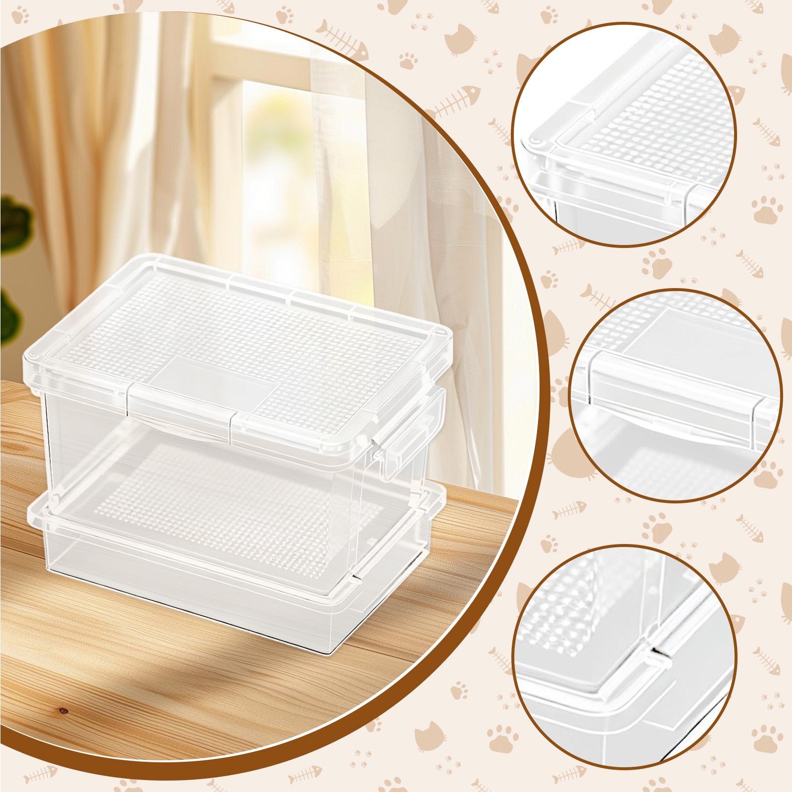 Plastic Turtle Feeder Reptile  - Food Storage Boxes review and price