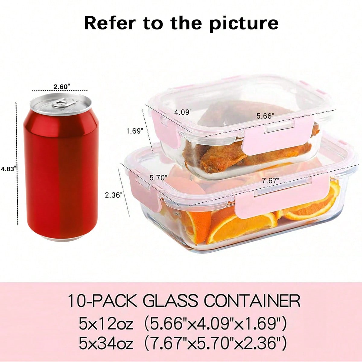 10 Pack Glass Meal Prep Contai - Portion Control Container review and price